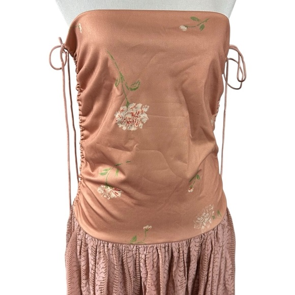 Free People Ethereal Dainty Lace Floral Convertible Maxi Dress Skirt Medium NWT - Picture 13 of 17